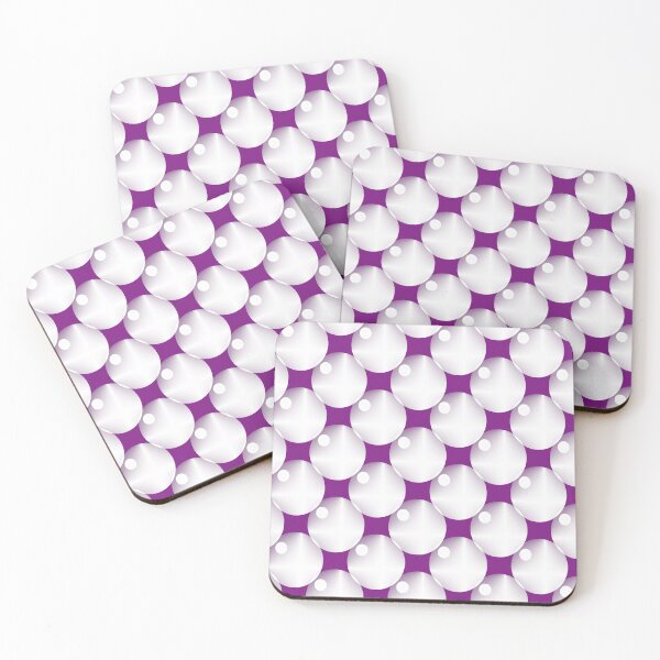 Item preview, Purple with White tiled circles designed and sold by addicusdesigns.