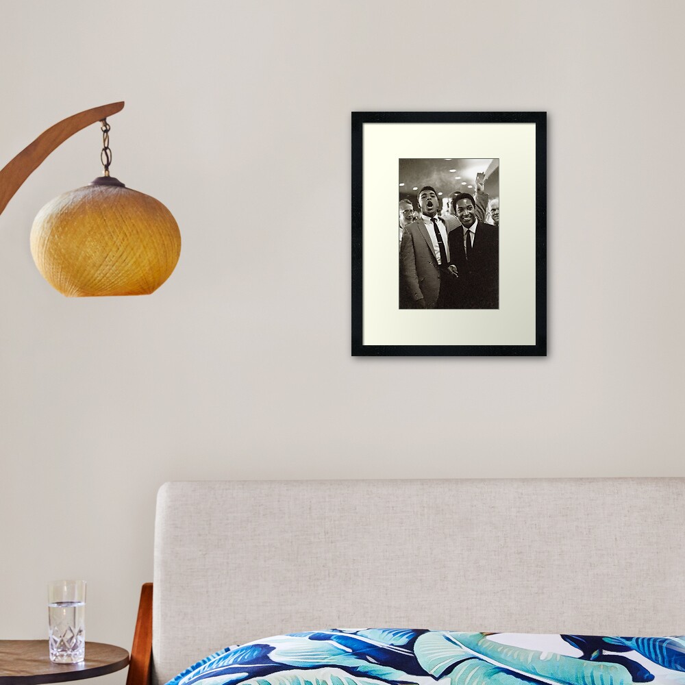 Muhammad Ali and Sam Cooke Framed Art Print