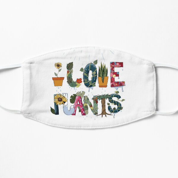 I love plants Flache Maske