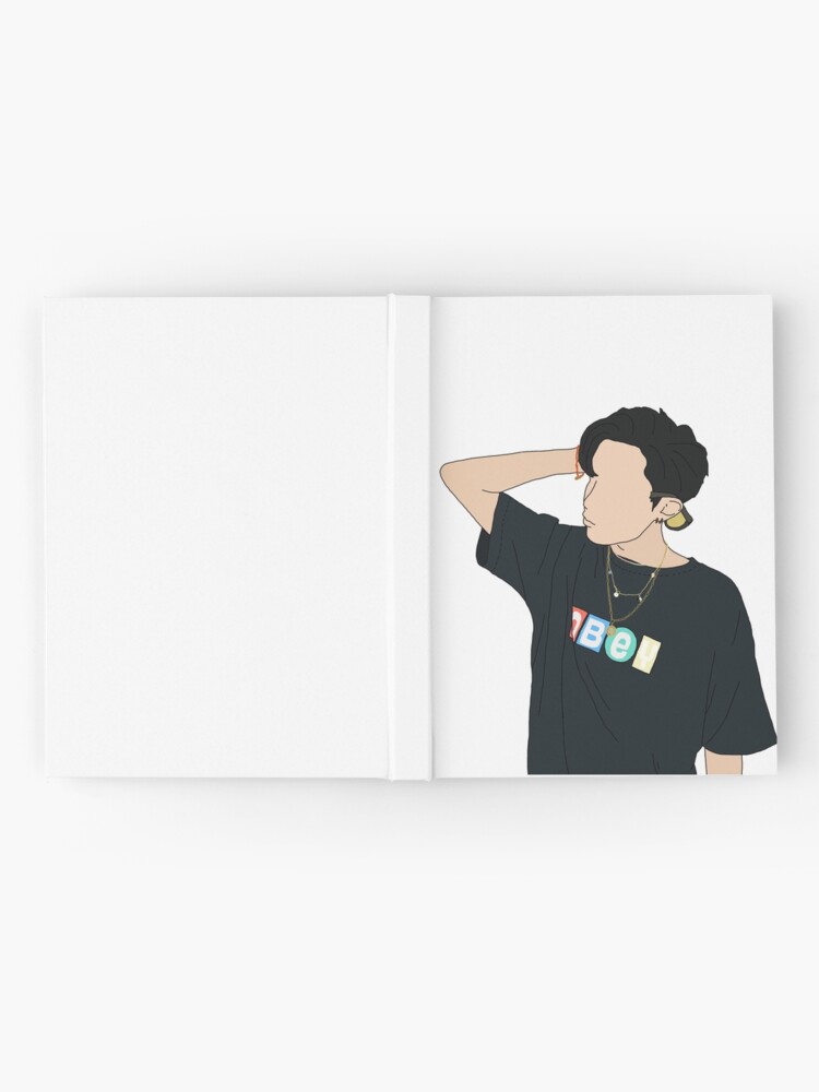 J Hope Dynamite Line Art Hardcover Journal By Serendipitousmt Redbubble