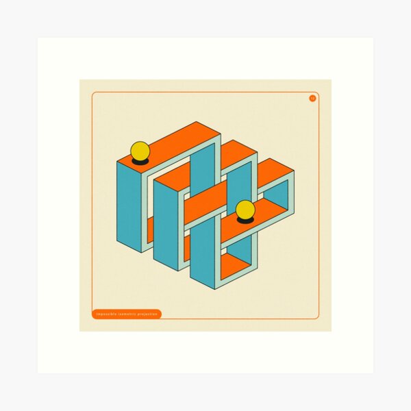 Vista previa del artículo con la obra «GEOMETRIAS IMPOSIBLES 12», diseñado y vendido por JazzberryBlue.