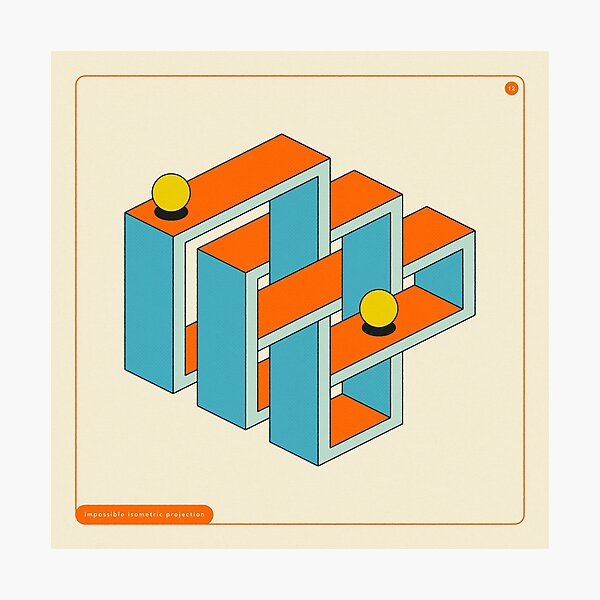 Vista previa del artículo con la obra «GEOMETRIAS IMPOSIBLES 12», diseñado y vendido por JazzberryBlue.