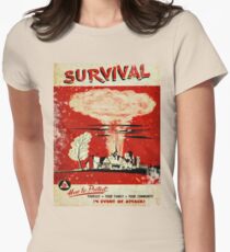 Survival nuclear 1950's Vintage T-shirt Women's Fitted T-Shirt