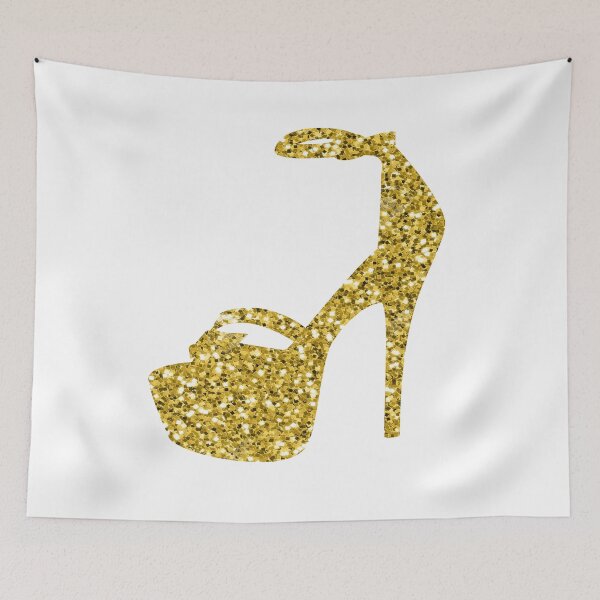 Item preview, Gold Glitter Shoe designed and sold by TresChicXO.