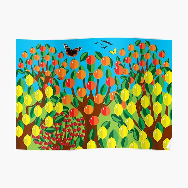 "ORANGE AND LEMONS" Poster for Sale by FieryFinn77 Redbubble