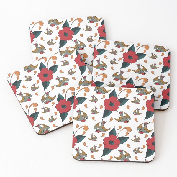 Item preview, Poppies and Swallows designed and sold by CinziArt.