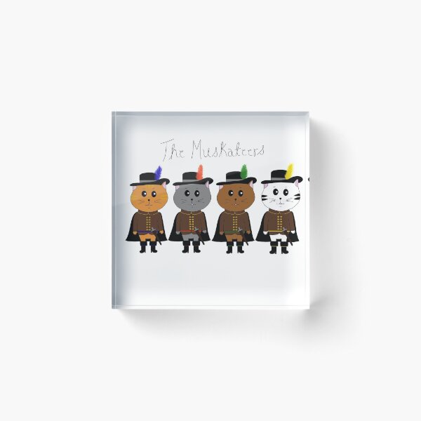 Item preview, The MusKATeers designed and sold by DeliliahDoodles.