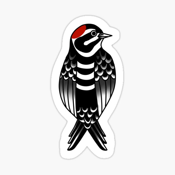 Tattoo Bird Design Stylized Woodpecker Isolated Stock Vector Royalty Free  321112184  Shutterstock