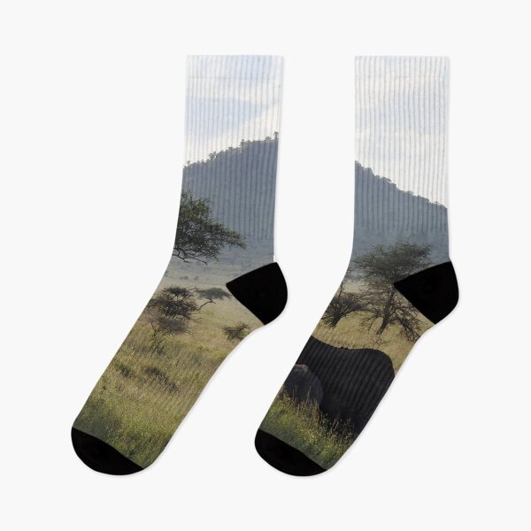 Item preview, Elephant with a Calf in Serengeti, Tanzania designed and sold by Heaven-Earth.