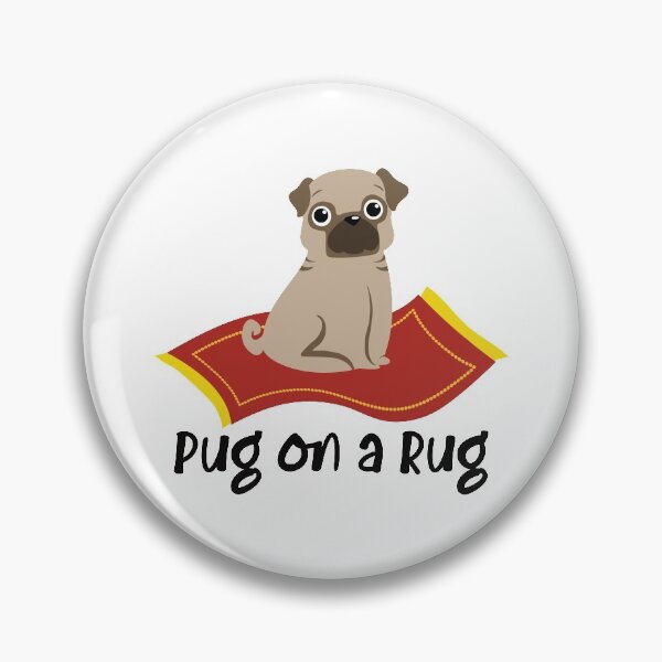 Item preview, Pug On A Rug | Funny Dog Design designed and sold by Spektre-Co.
