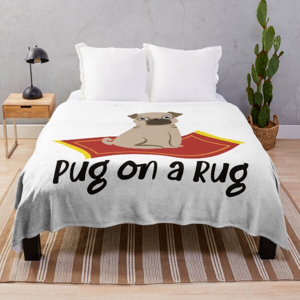 Item preview, Pug On A Rug | Funny Dog Design designed and sold by Spektre-Co.