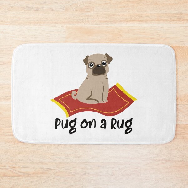 Item preview, Pug On A Rug | Funny Dog Design designed and sold by Spektre-Co.