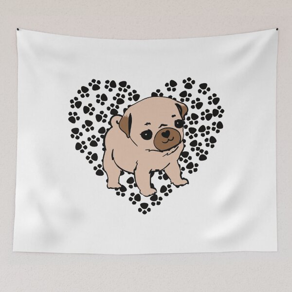 Item preview, Pug Heart | Cute Dog Design designed and sold by Spektre-Co.