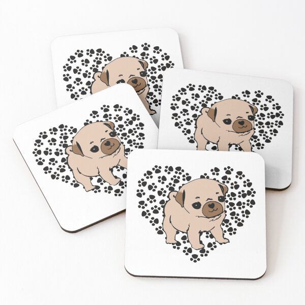 Item preview, Pug Heart | Cute Dog Design designed and sold by Spektre-Co.