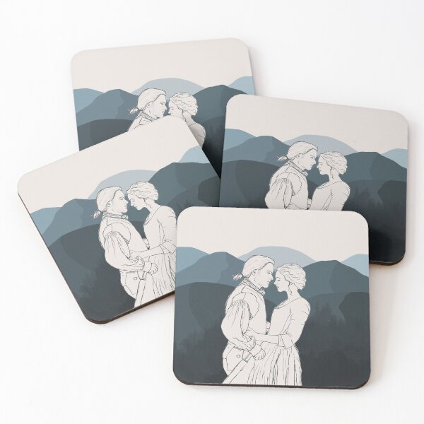 Item preview, Claire & Jamie designed and sold by TheArtfulReader.