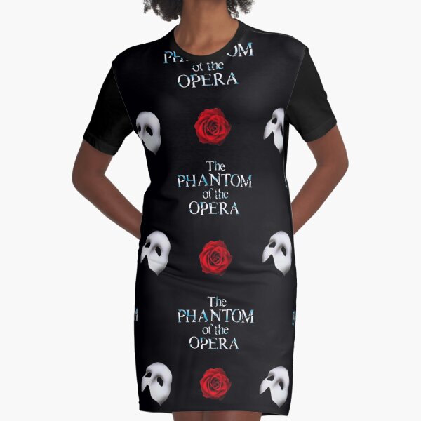 Item preview, Phantom OG Opera Ghost Pattern with Mask and Rose designed and sold by artsyandinspire.