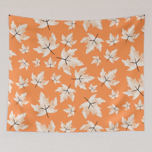 Item preview, White Autumn Leaves : Orange designed and sold by Rimsha M.