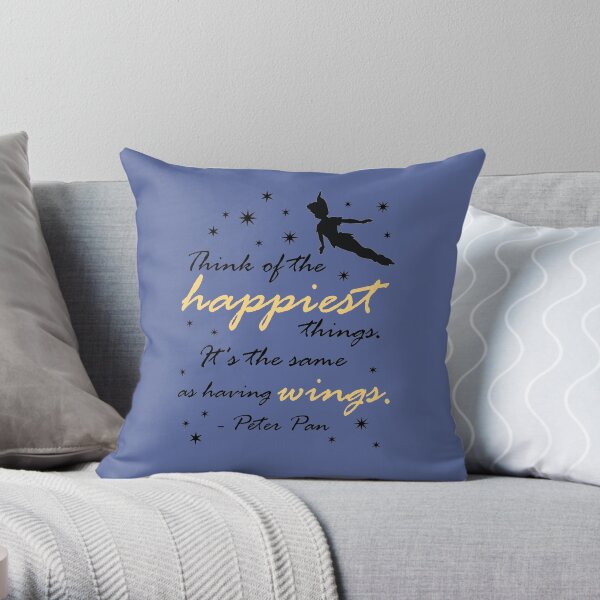 Think Of The Happiest Things Throw Pillow