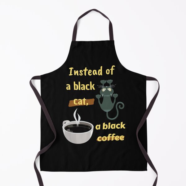Item preview, Instead of a black cat, a black coffee designed and sold by Coffee & Fashion.