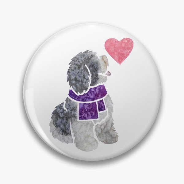 Item preview, Watercolour Polish Lowland Sheepdog designed and sold by animalartbyjess.