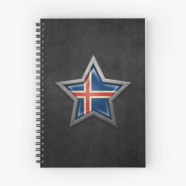 Item preview, Icelandic Flag Inside of an Aged and Scratched Star designed and sold by JeffBartels.
