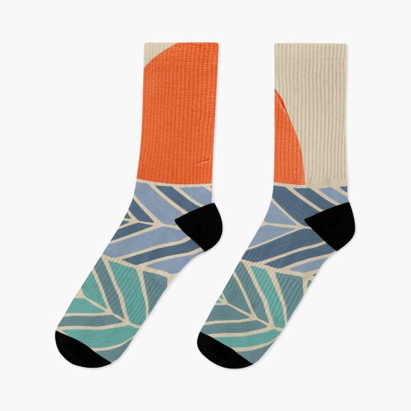 Item preview, Retro Sunset – Blue & Orange designed and sold by Cat Coquillette.
