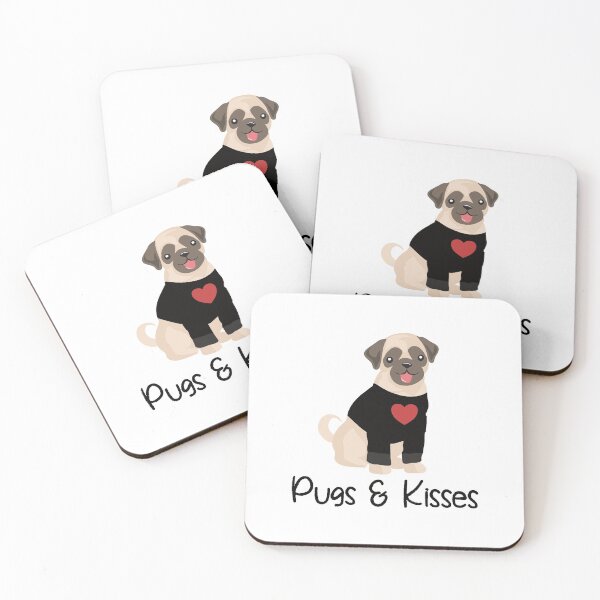 Item preview, Pugs & Kisses | Cute Dog Design designed and sold by Spektre-Co.