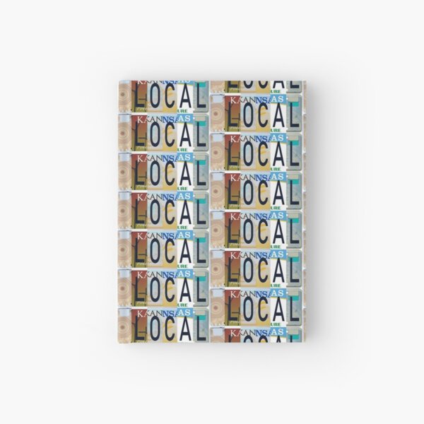 Kansas Local, License Plates Hardcover Journal