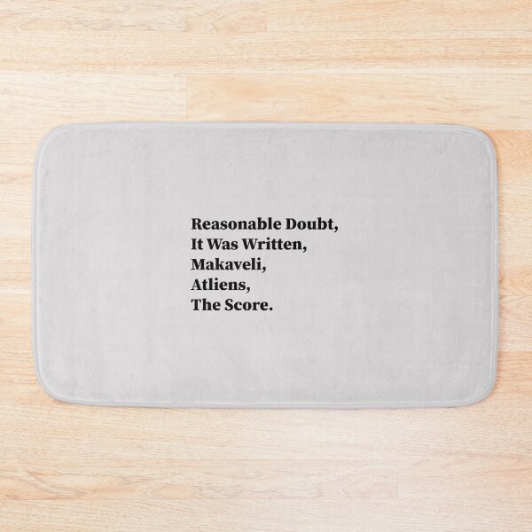 Item preview, reasonable doubt it was written makaveli designed and sold by Souna's  Store.