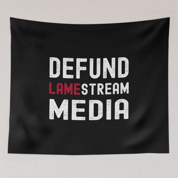 Item preview, Defund Lamestream Media Political Protest Election On Black designed and sold by Gsallicat.
