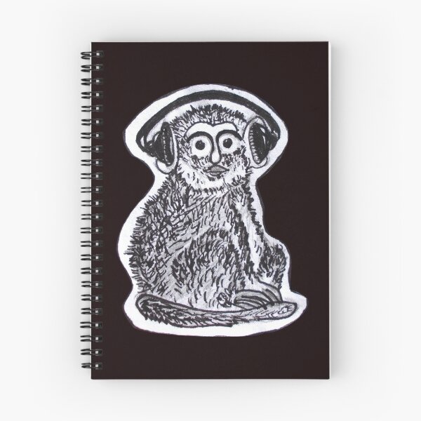 Item preview, Hand Drawn Monkey with Headphones designed and sold by valeriahadzsasz.