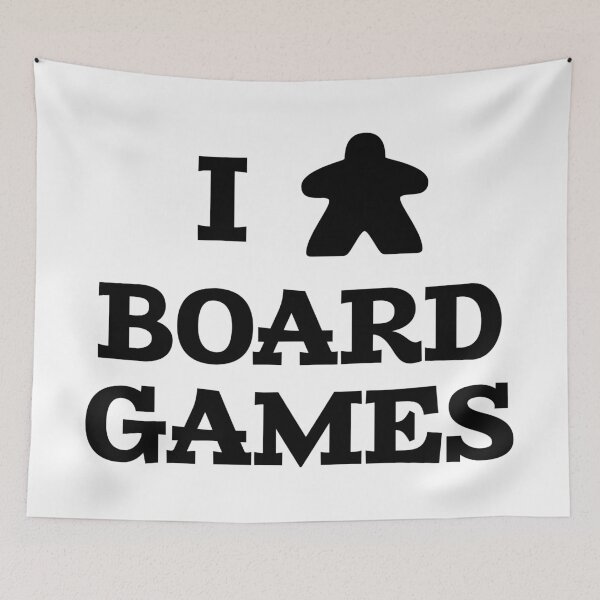Item preview, I Love Board Games (Meeple Edition) designed and sold by GamingThreads.