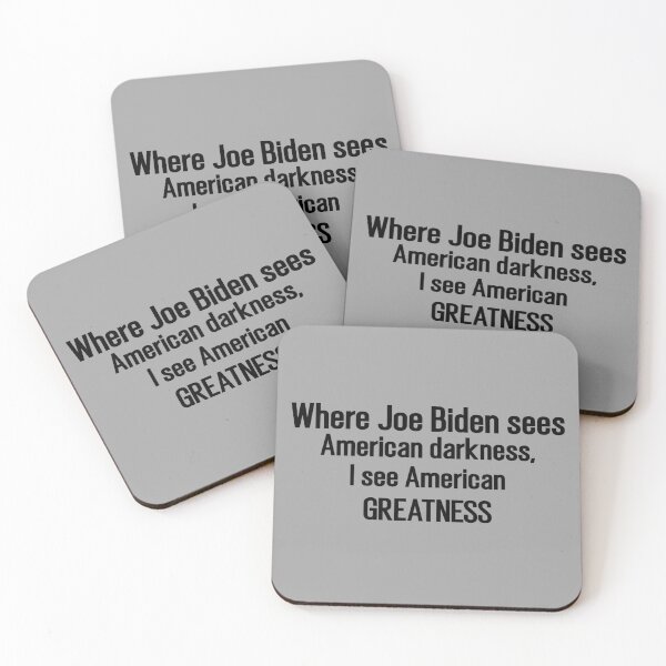 Item preview, Where Joe Biden sees American darkness, I see American greatness, TRUMP 2020 designed and sold by T-DESIGNEDZ.