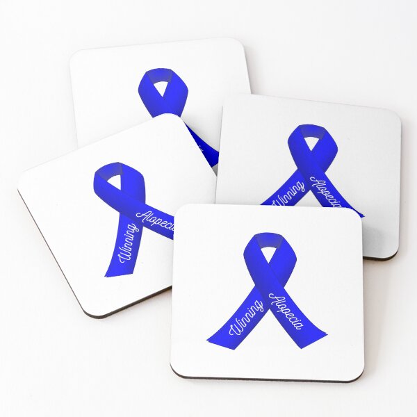 Item preview, Winning Alopecia Blue Ribbon for Alopecia Awareness Month designed and sold by Winning Alopecia.