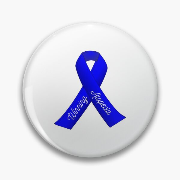 Item preview, Winning Alopecia Blue Ribbon for Alopecia Awareness Month designed and sold by Winning Alopecia.
