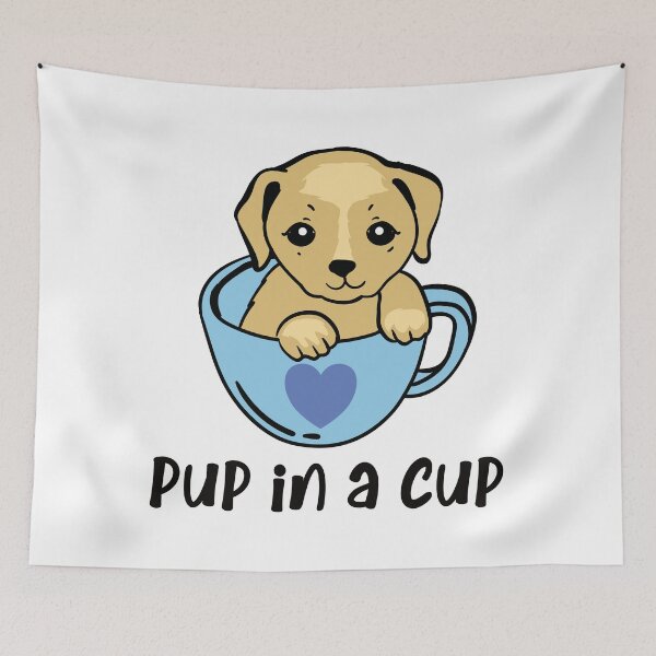 Item preview, Pup in a Cup | Cute Dog Design designed and sold by Spektre-Co.
