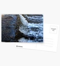 Rushing water of the waterfall Postkarten