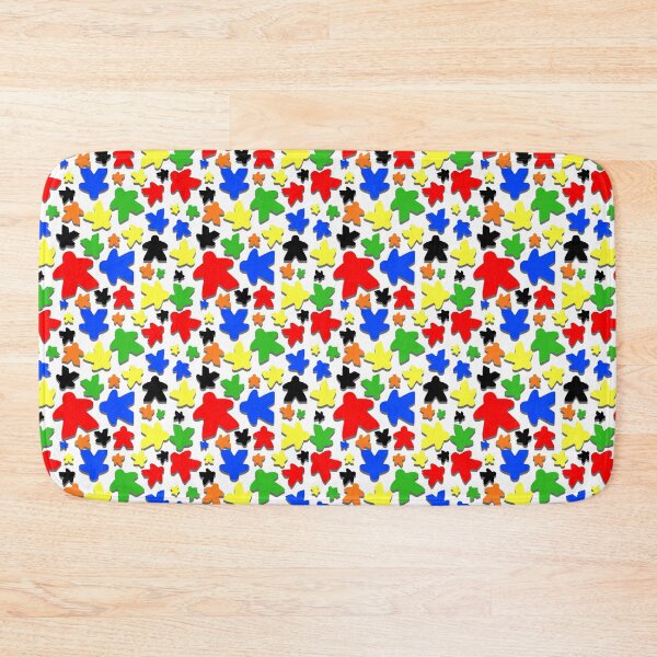 Item preview, Colorful Meeple Tabletop Gaming Pattern designed and sold by GamingThreads.