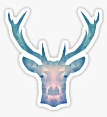 Blue Deer Sticker