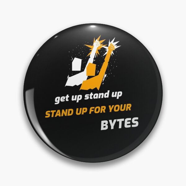 Item preview, stand up for your bytes designed and sold by GeekooTech.
