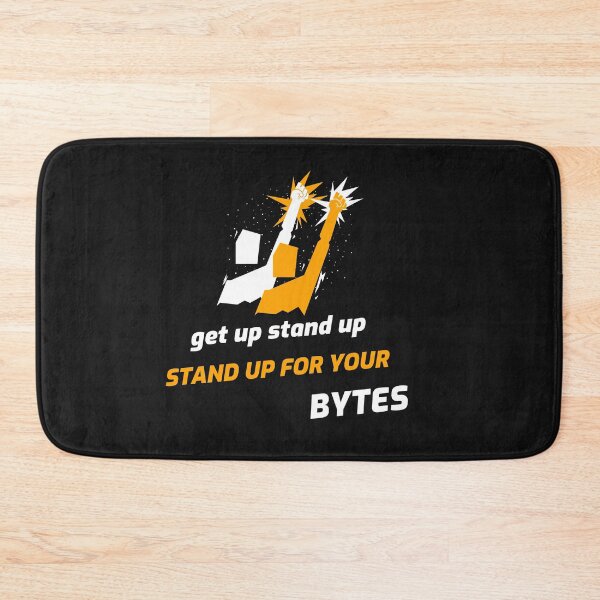 Item preview, stand up for your bytes designed and sold by GeekooTech.