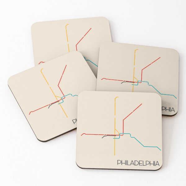 Item preview, Philadelphia Subway Map designed and sold by jessephotoart.
