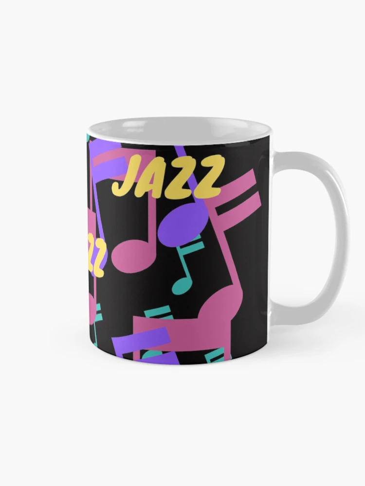Thumbnail 3 of 6, Coffee Mug, Jazz Music Pattern designed and sold by DesignsofNote.