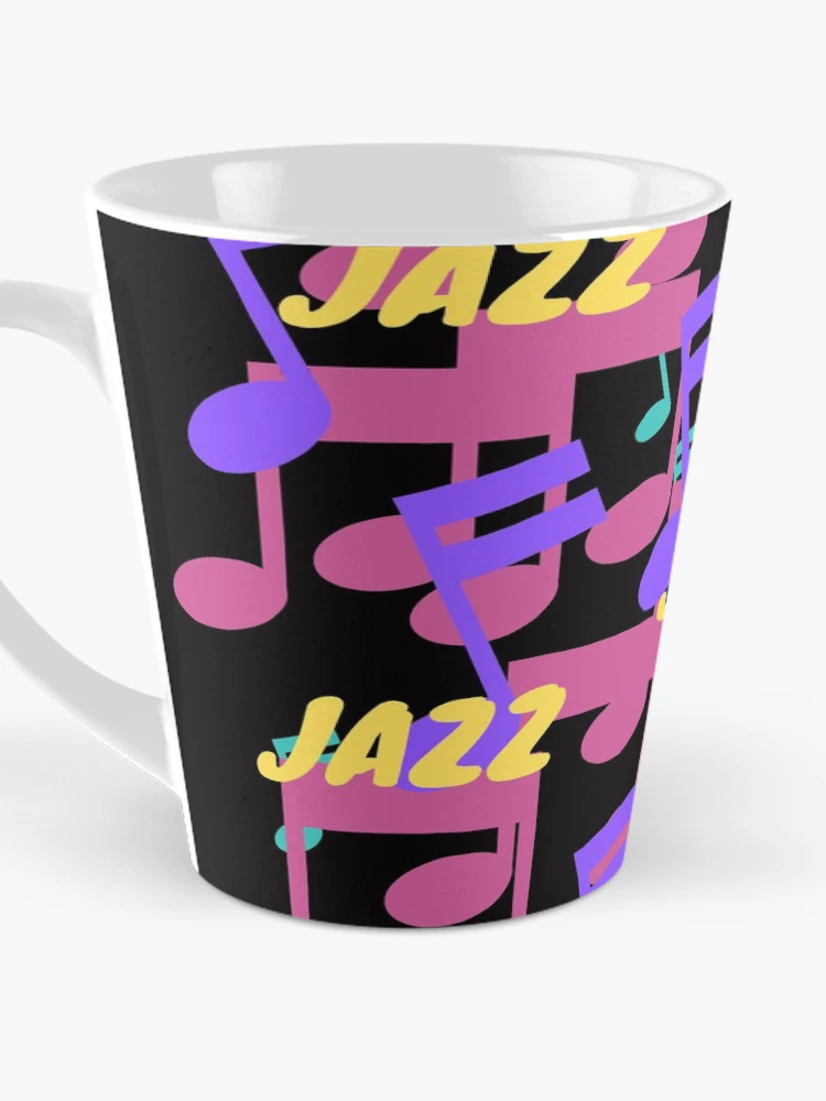 Thumbnail 3 of 4, Coffee Mug, Jazz Music Pattern designed and sold by DesignsofNote.