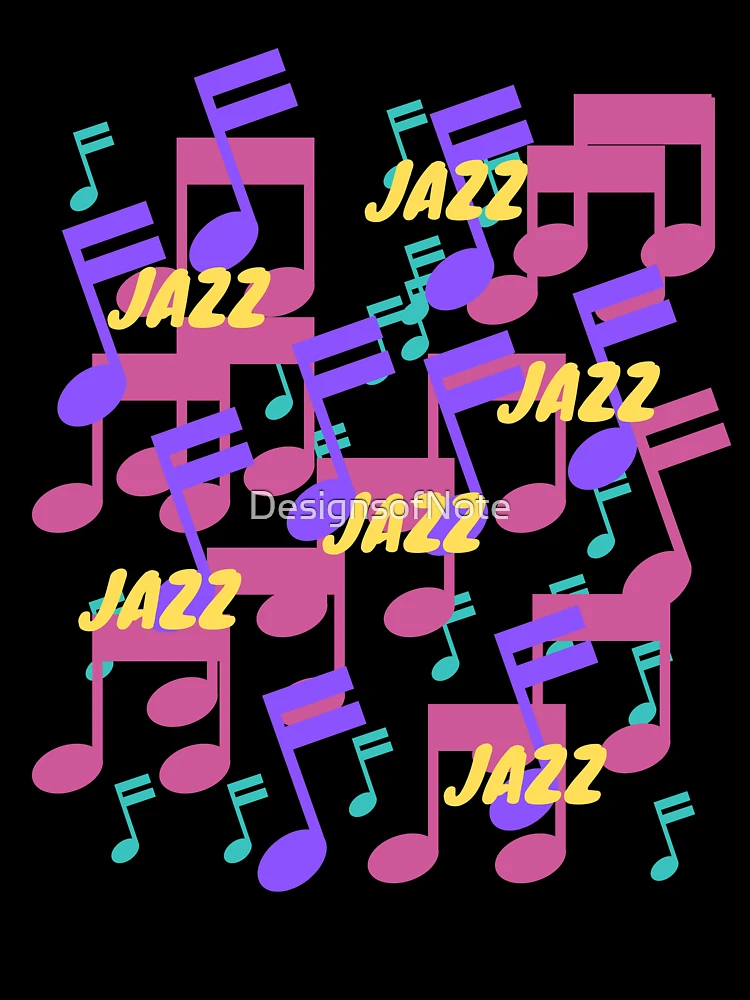 Thumbnail 7 of 7, Oversized T-Shirt, Jazz Music Pattern designed and sold by DesignsofNote.