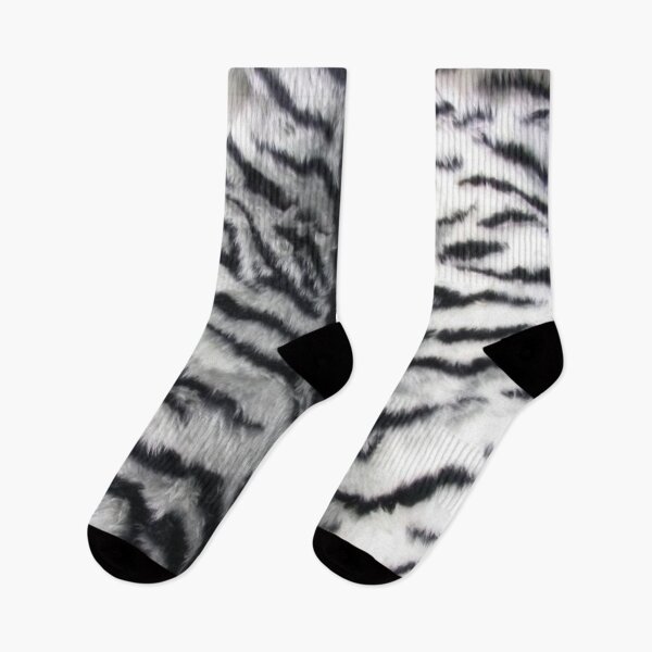Item preview, White Tiger Print Animal Skin Fur Pattern designed and sold by Angelinas.