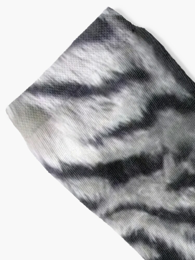 White Tiger Print Animal Skin Fur Pattern | Socks