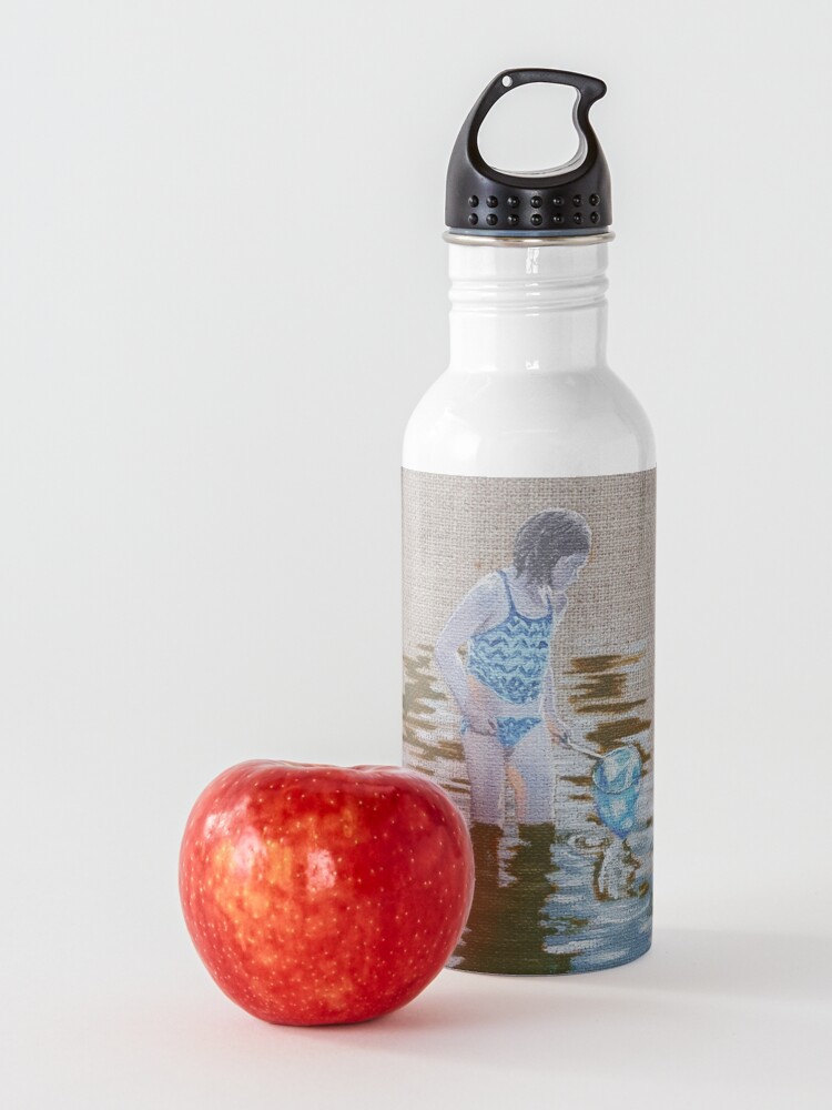 Alternate view of Mia and the Minnows - painting Water Bottle