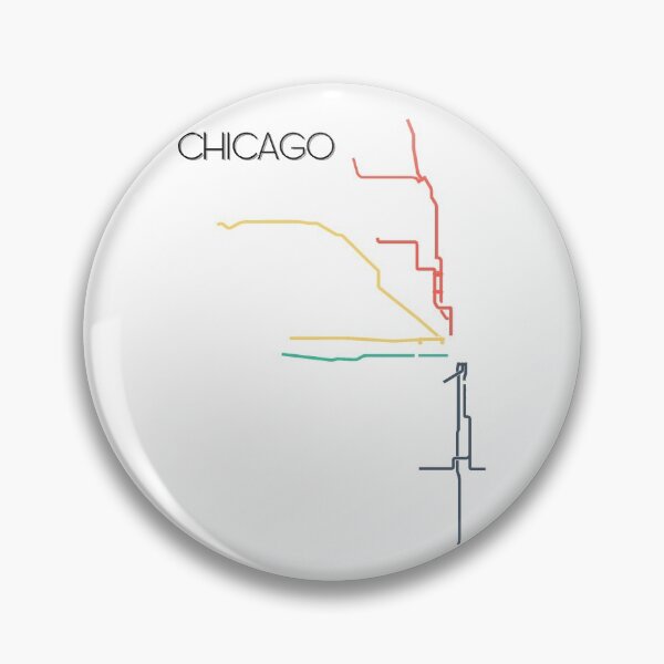 Item preview, CHICAGO Subway Map Art designed and sold by jessephotoart.