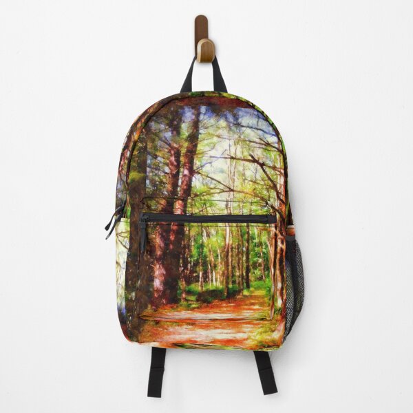 Item preview, Dappled Sunlight on the Pine Forest Path designed and sold by JanineRileyArt.